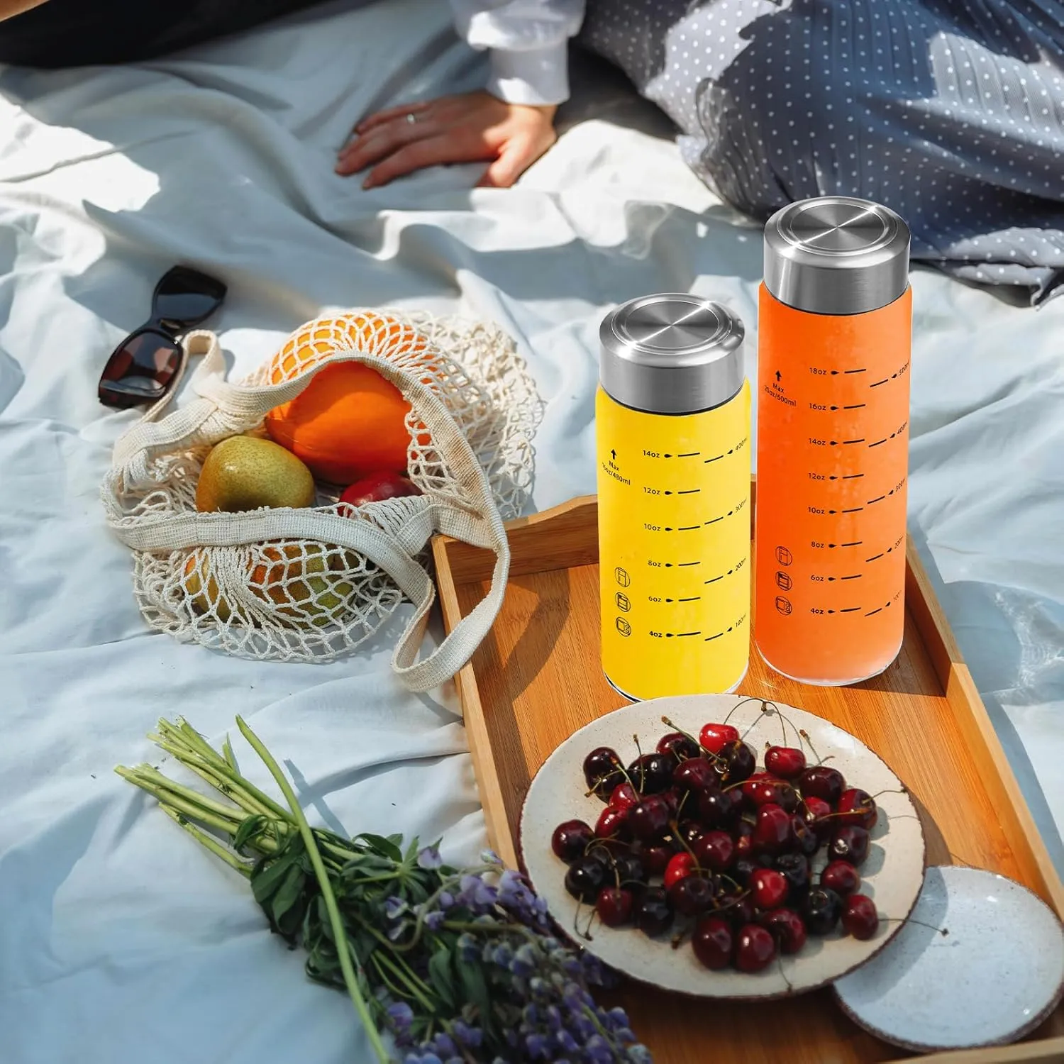 Glass Juice Bottles 4 Pack 12 oz - Wide Mouth Glass Water Bottles with Lids - Borosilicate,Stainless Steel Lids for Juicing, Smoothies, Infused Water, Beverage Storage, Leakproof, Reusable, BPA Free