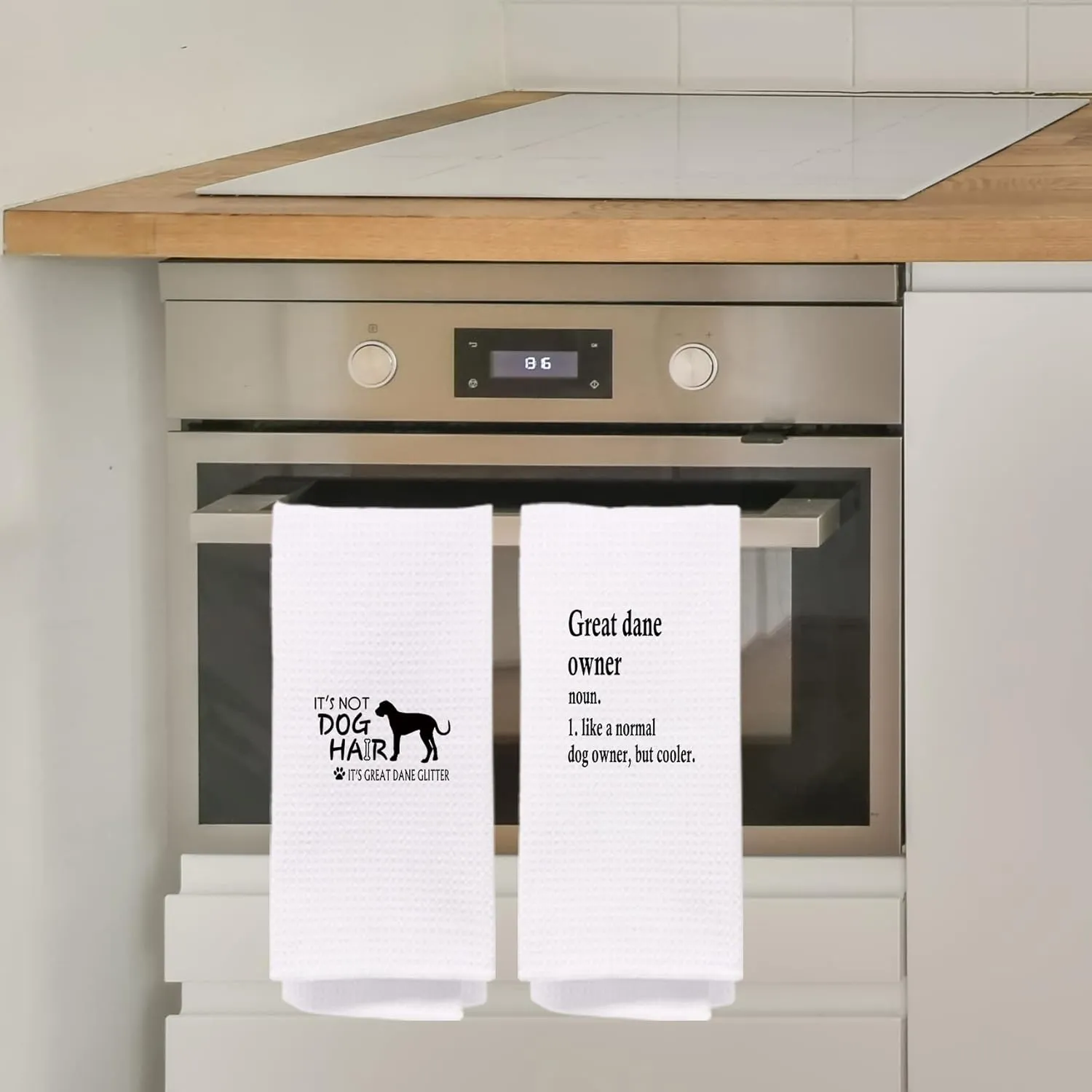 Great Dane Kitchen Towels 16x24 Set of 4, Great Dane Gifts for Women, Great Dane Mom Gifts, Great Dane Dish Towel Hand Towels, Great Dane Bathroom Kitchen Decor