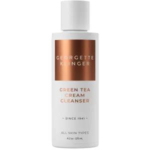Green Tea Cream Cleanser - Hydrating Lightweight with Jasmine, Prickly Pear, Olive, Avocado Maintains Moisture, Nourishes and Soothes Dry Skin with Antioxidant Protection - 4.2 oz by Georgette Klinger