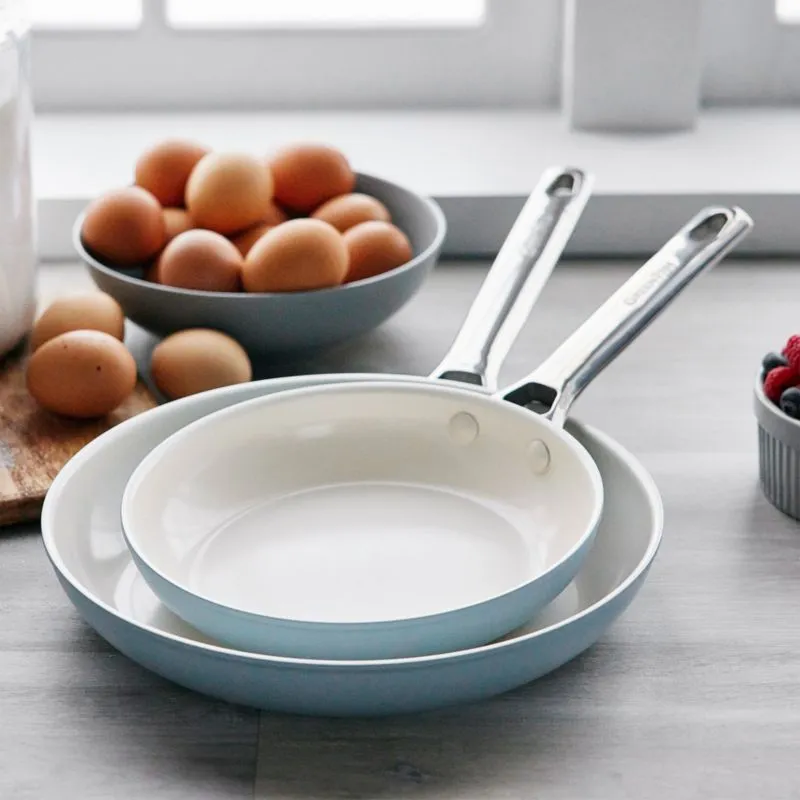 Greenpan ‚Ñ¢ Padova Pro Blue Haze Non-Stick Ceramic Fry Pans, Set of 2