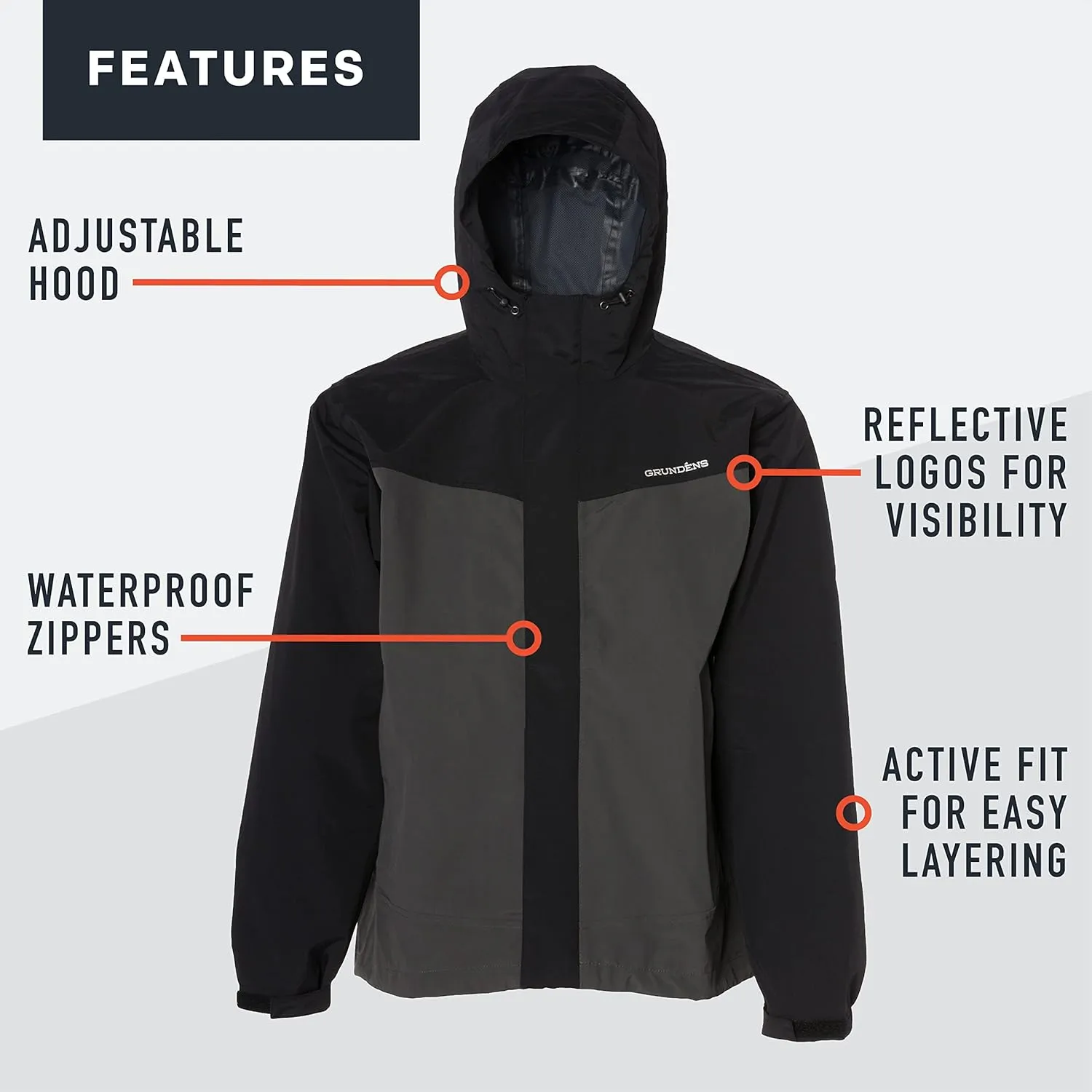 Grundéns Men’s Full Share Jacket | Waterproof, Breathable