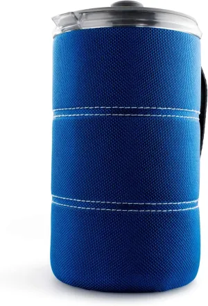 GSI Outdoors, 30 Fl Oz JavaPress, French Press Coffee Maker for Camping and Travel, Blue