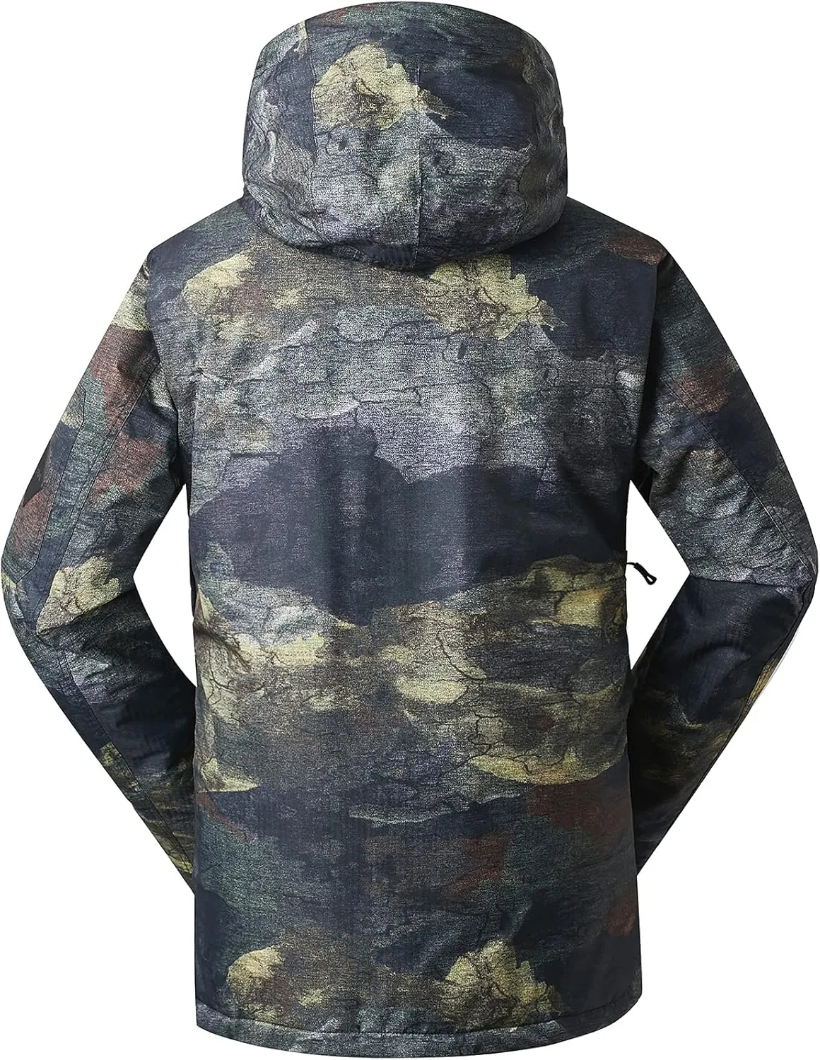 GSOU SNOW Men's Ski Jacket Snowboard Snow Coat Waterproof Windproof Insulated Winter Mountain Outdoor Sports Hooded Warm