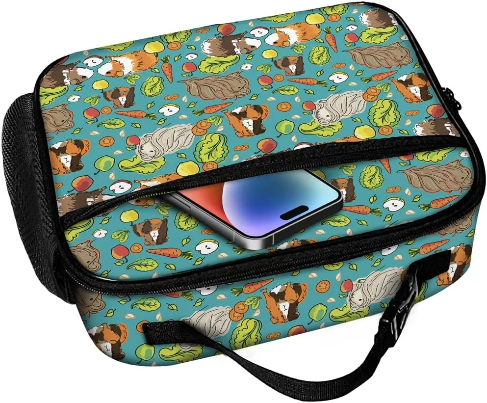 Guinea Pig Lunch Bag Reusable Insulated Lunch Box Keep Food Cooler Thermal Lunch Tote for Women Men