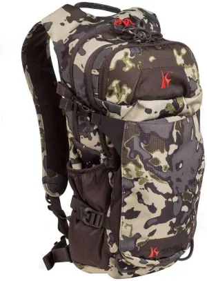 H2O 16L Hydration Pack with 3L / 100 oz Hydrapak Hydration Bladder, 8 Pockets & Adjustable Straps, Veil Big Sky Camo