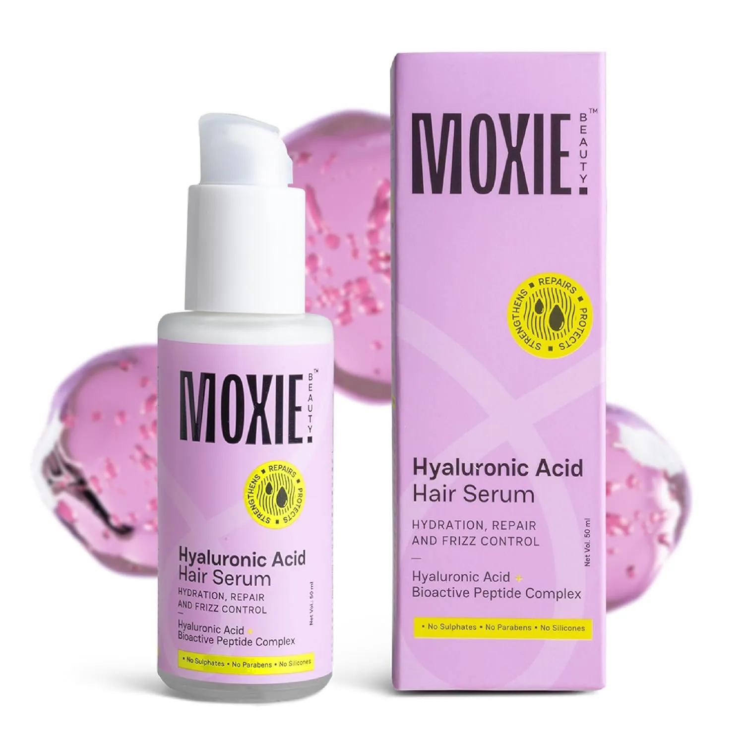 Hair Serum | Deep Hydration & Frizz Control | Lightweight & Non-Greasy | Smooth, Silky & Healthy Hair | 50ml