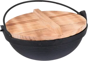 Hanging Camping Cookware Set Non-stick Pot Lodge Cast Pot 20cm Single Portable Cast Iron Soup