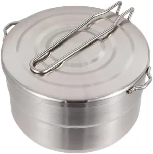 Happyyami Stainless Steel Outdoor Cooking Pot Portable Backpacking Cookware for Camping Hiking and Picnics Design with Smooth Surface Lightweight and Durable