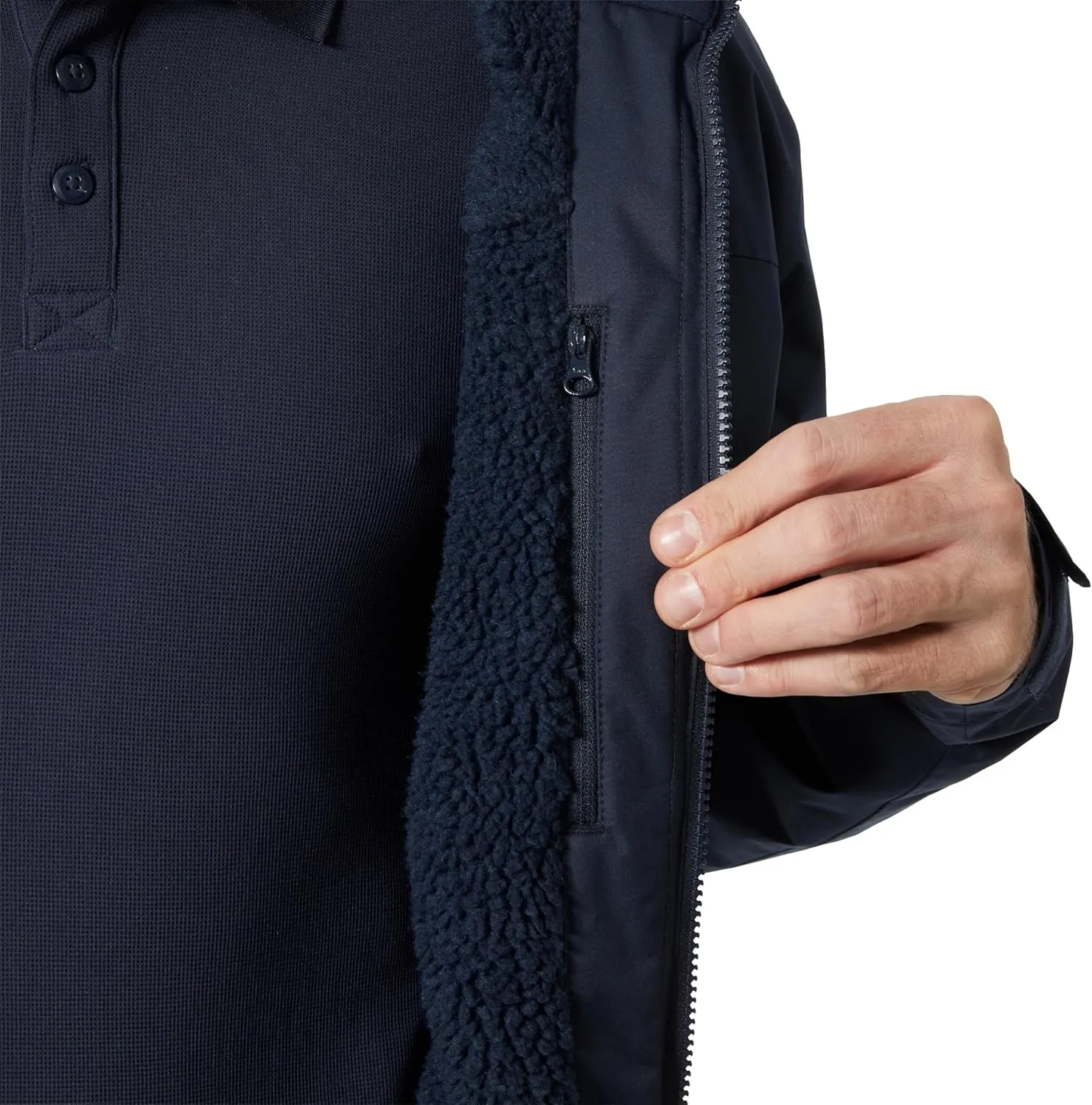 Helly-Hansen Crew Hooded Midlayer 2.0 Waterproof Jackets for Men with Insulated Windproof Sailing Fabric and Packable Hood