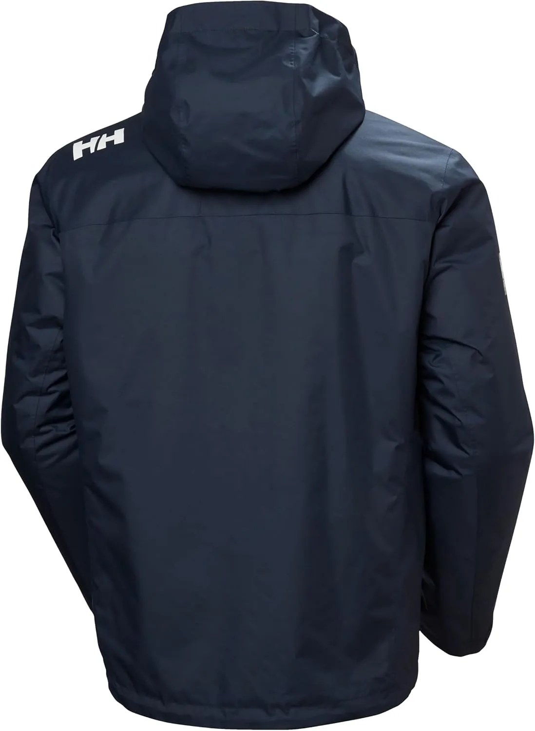 Helly-Hansen Crew Hooded Midlayer 2.0 Waterproof Jackets for Men with Insulated Windproof Sailing Fabric and Packable Hood