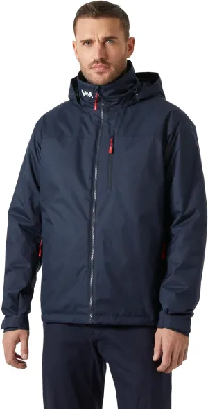 Helly-Hansen Crew Hooded Midlayer 2.0 Waterproof Jackets for Men with Insulated Windproof Sailing Fabric and Packable Hood