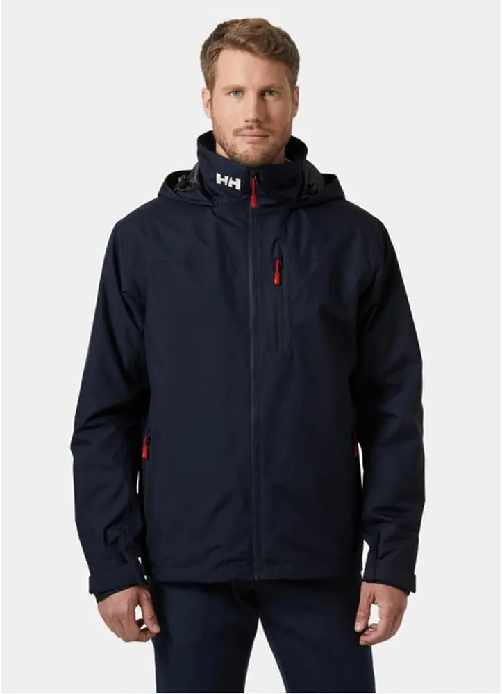 Helly-Hansen Crew Hooded Midlayer 2.0 Waterproof Jackets for Men with Insulated Windproof Sailing Fabric and Packable Hood
