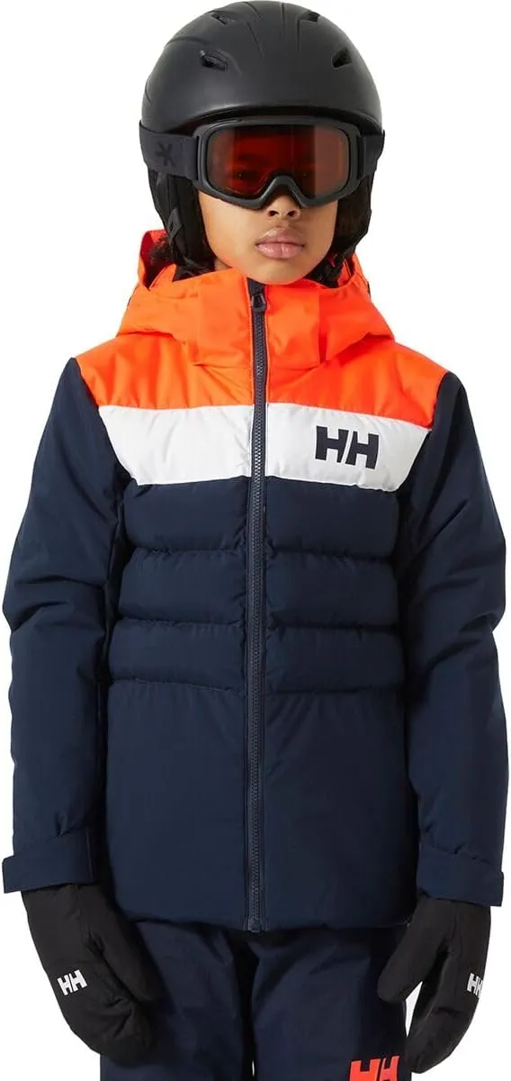 Helly-Hansen Cyclone Jacket for Juniors - Waterproof, Breathable, Insulated Skiing Jacket with Adjustable Hood
