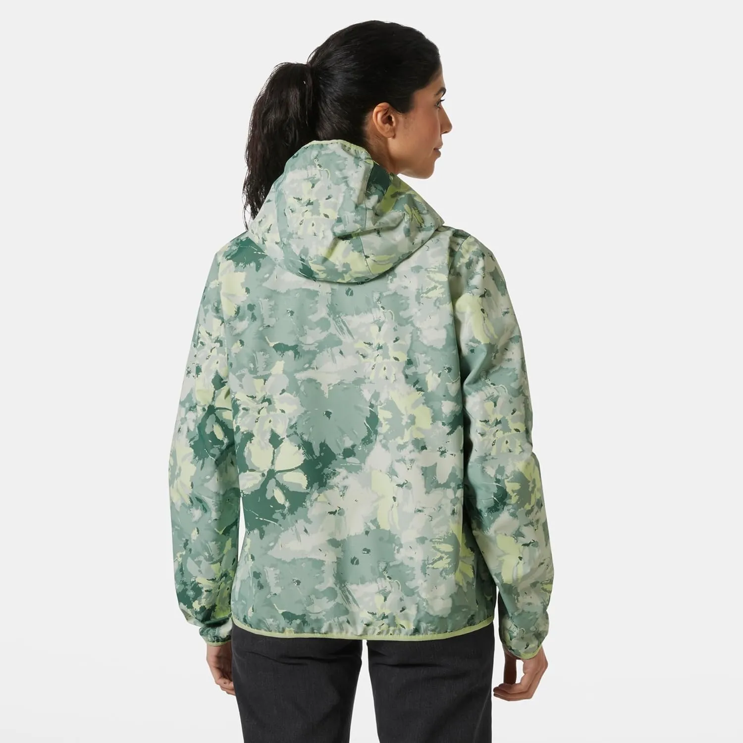 Helly-Hansen Graphic Rain Jacket for Women - Waterproof Lightweight Coat with Stylish Design and Breathable Fabric