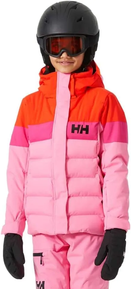 Helly-Hansen Jr Diamond Jacket - Waterproof, Insulated Junior Unisex Winter Coat, Breathable & Durable Youth Outerwear, 068 Sugar Pink - 14