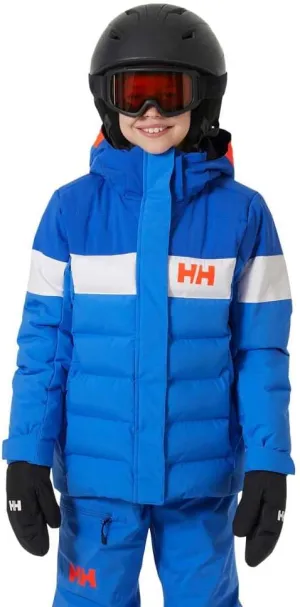 Helly-Hansen Jr Diamond Jacket - Waterproof, Insulated Junior Unisex Winter Coat, Breathable & Durable Youth Outerwear, 554 Ultra Blue - 10