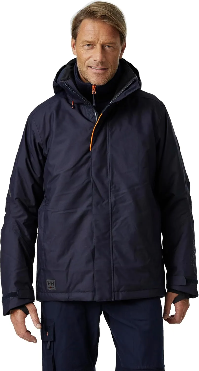 Helly-Hansen Kensington Insulated Winter Jackets for Men with Lightweight Breathable Waterproof Insulation, Detachable Hood
