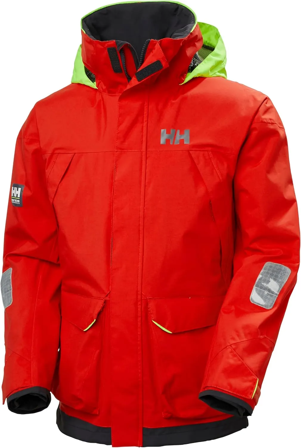 Helly-Hansen Pier 3.0 Coastal Sailing Jacket for Men - Waterproof, Windproof, and Breathable, with Packable Neon Yellow Hood