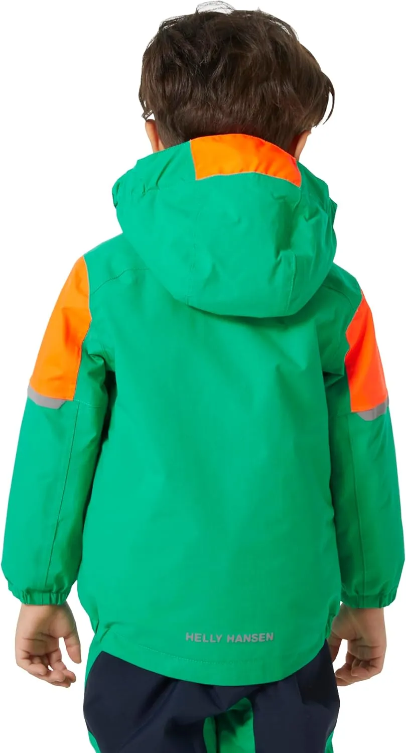 Helly-Hansen Rider 2.0 Insulated Ski Jacket for Kids - Waterproof, Breathable, Neon, Reflective, Recycled Materials