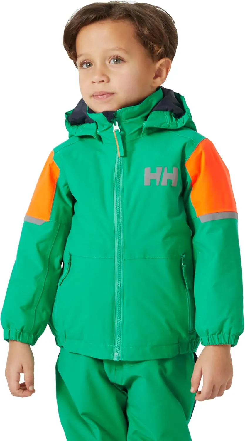 Helly-Hansen Rider 2.0 Insulated Ski Jacket for Kids - Waterproof, Breathable, Neon, Reflective, Recycled Materials