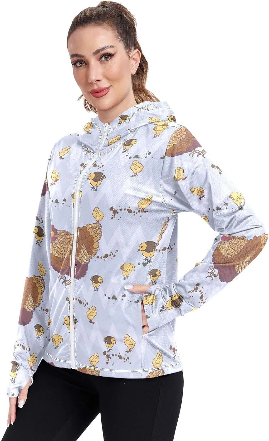 Hens Chicks Sun Protective Shirts for Women, UPF 50  Travel Shirts for Women, S-XXL