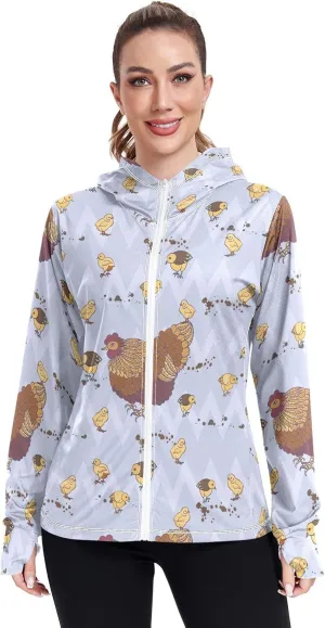 Hens Chicks Sun Protective Shirts for Women, UPF 50  Travel Shirts for Women, S-XXL