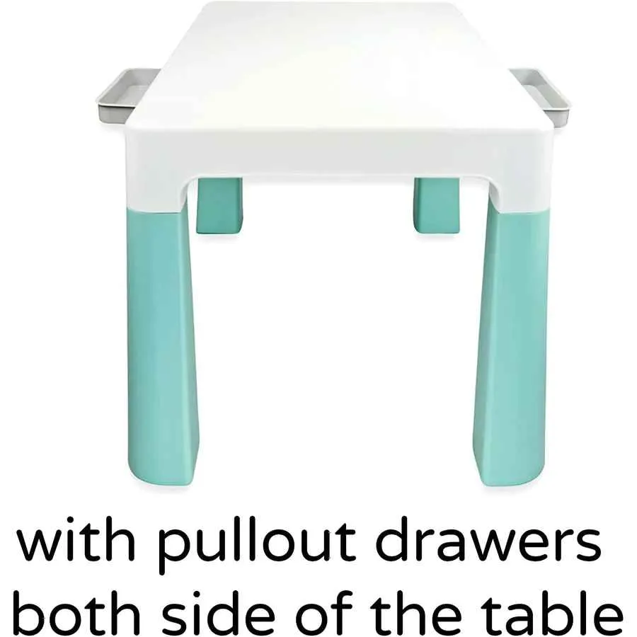 Home Canvas Multi-functional Study Table and Chair Set for Childrens | Lightweight Table and Chair Sets with Storage Drawers