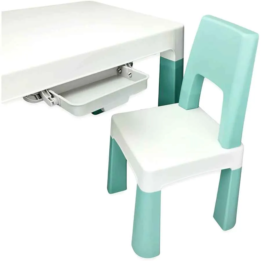 Home Canvas Multi-functional Study Table and Chair Set for Childrens | Lightweight Table and Chair Sets with Storage Drawers