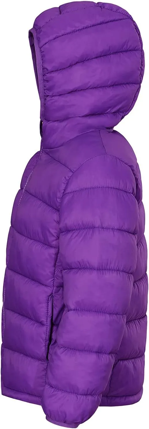 Hooded Puffer Jackets for Boys and Girls – Lightweight and Packable – Autumn and Winter Coat, Warm and Comfy