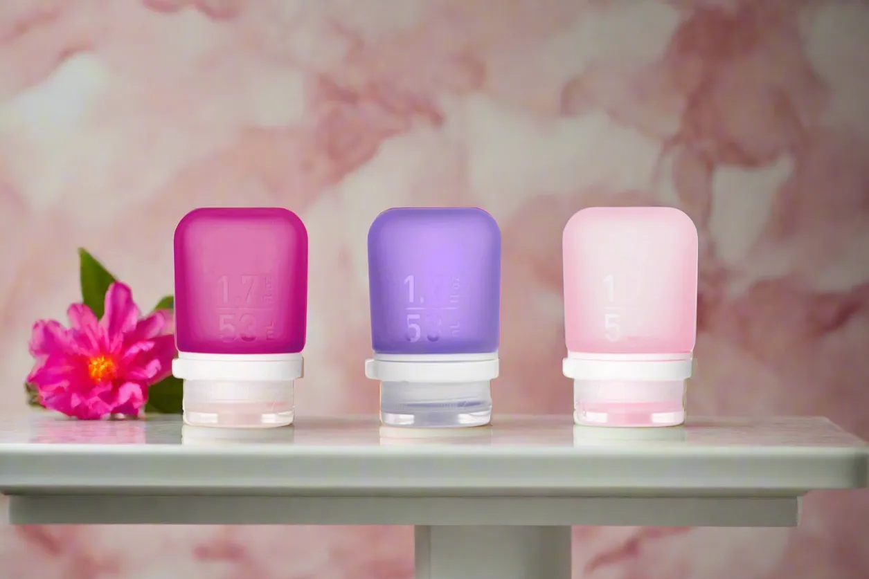 Humangear 1.7 oz GoToob  3-Pack Silicone 3-1-1 Toiletry Bottles (SMALL)