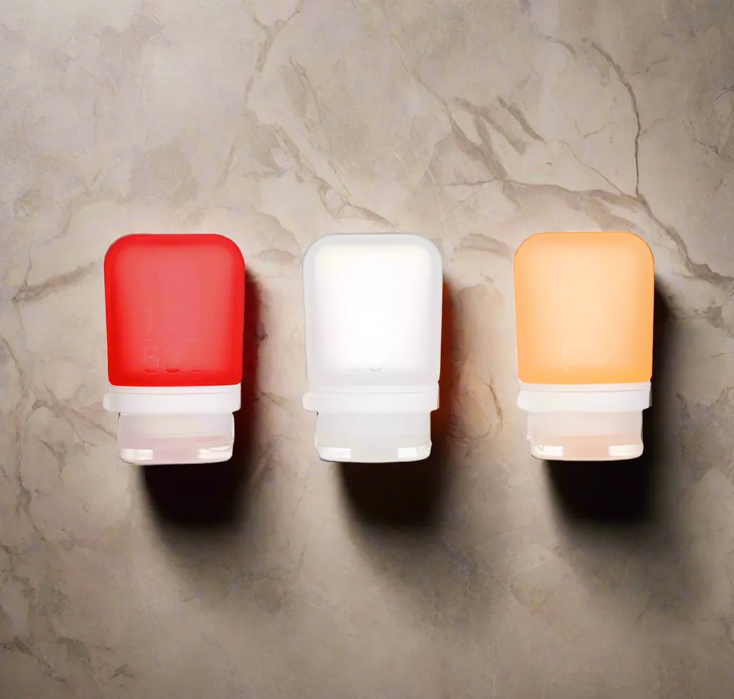 Humangear 1.7 oz GoToob  3-Pack Silicone 3-1-1 Toiletry Bottles (SMALL)