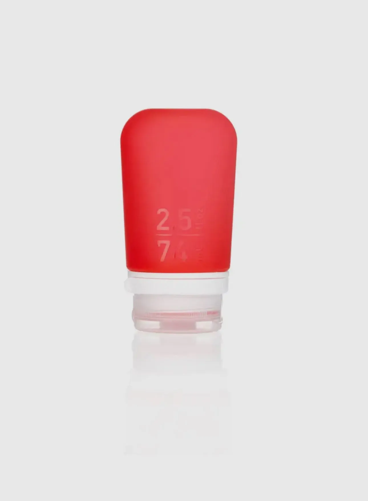 Humangear- 2.5 oz GoToob  Silicone Toiletry 3-1-1  Bottle (MEDIUM)