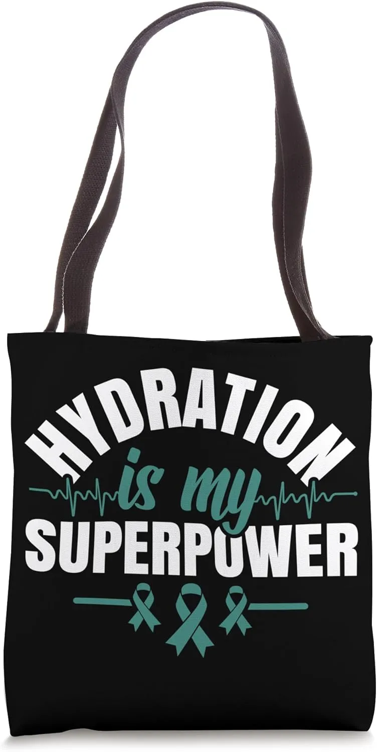 Hydration is my Superpower - POTS Awareness Tote Bag