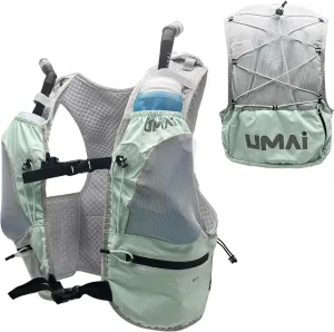 Hydration Running Vest, Hydration Vest with Two Flasks, Green