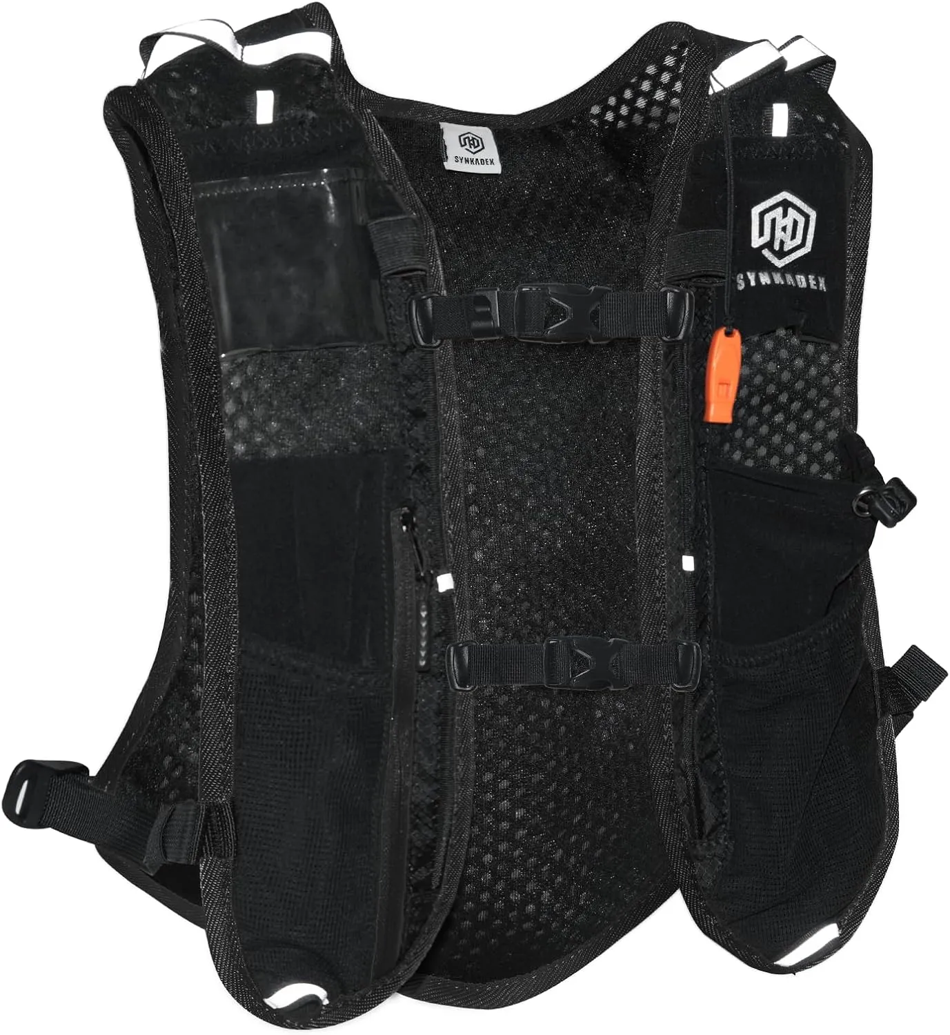 Hydration Vest Backpack with 1.5L Water Bladder - Adjustable Breathable Running Pack for Hiking Trail Lightweight Running Cycling Marathon, Daypack for Women & Men