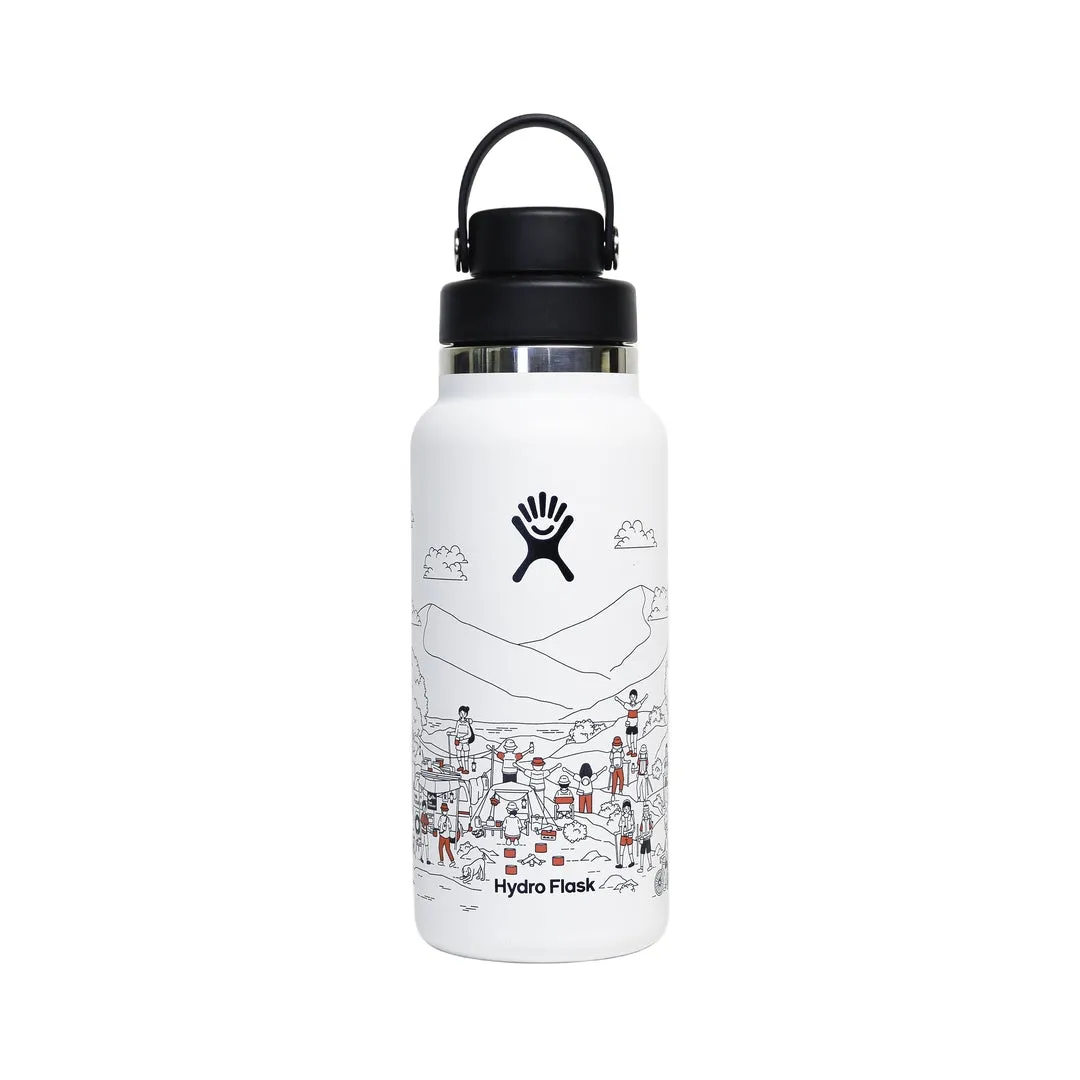 Hydro Flask 32 OZ Wide Flex Chug Cap Hey Mady White
