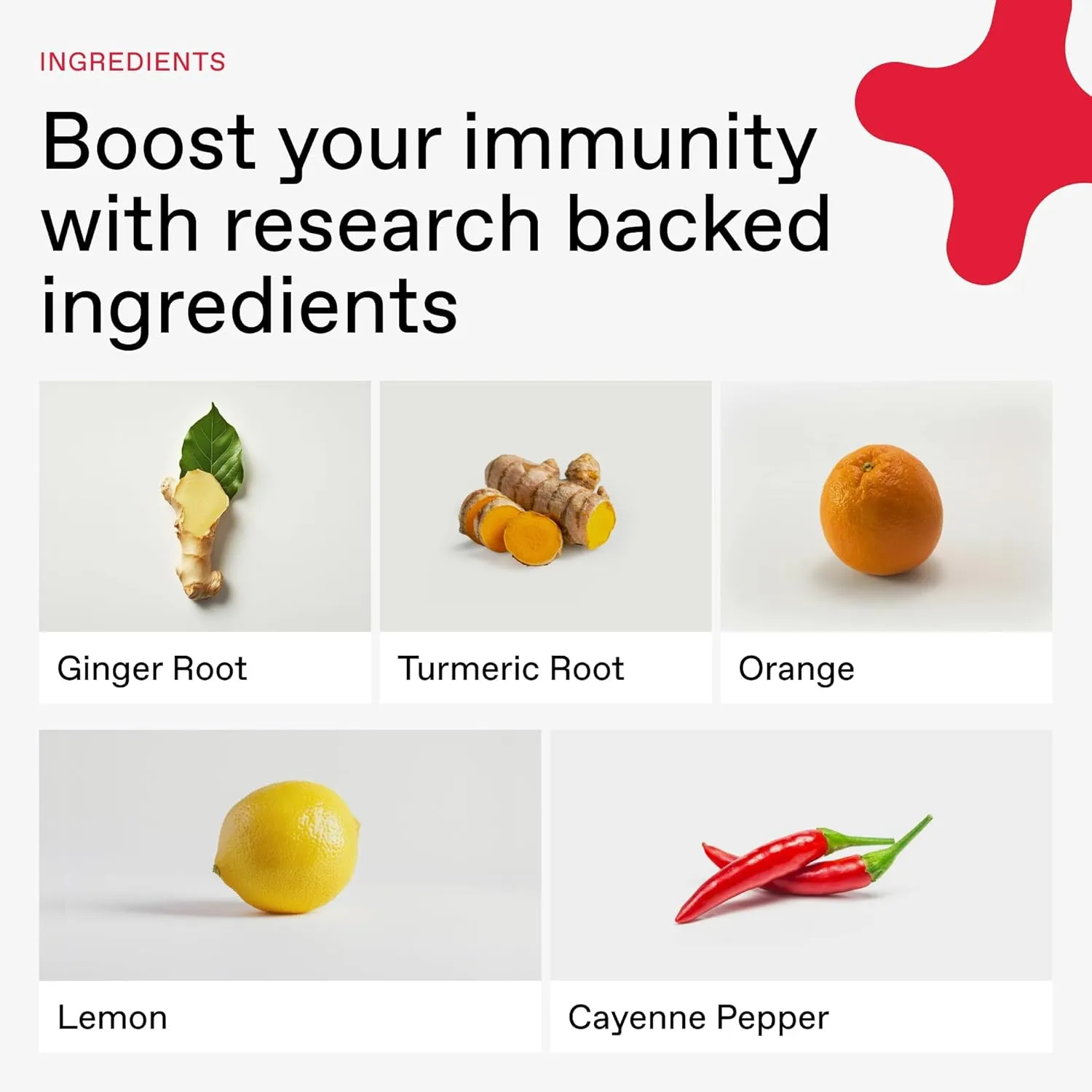 Immunity Booster Organic Ginger and Turmeric Shot - Cold Pressed Ginger Shots with Turmeric, Cayenne Pepper, Orange, Lemon for All Natural Immune & Digestive Support (2 Oz, Pack of 12)