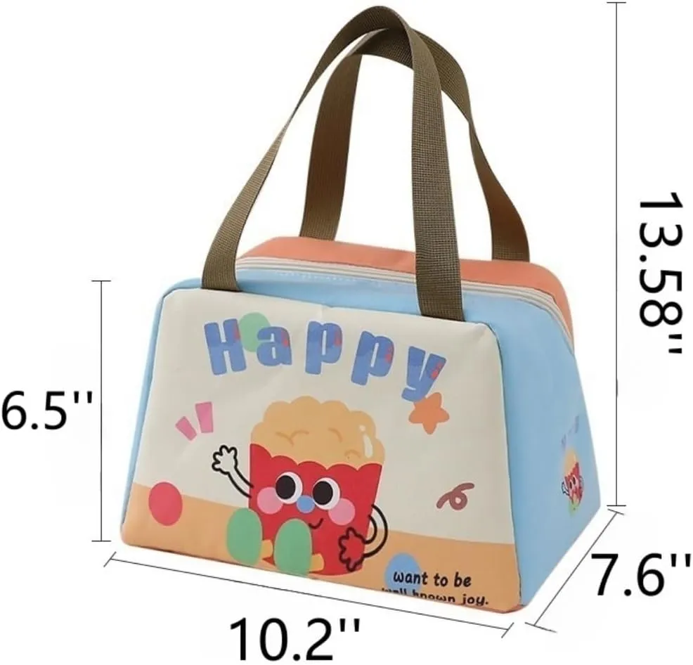 Insulated Lunch Bag for Men & Women, Leakproof Reusable Cooler Tote Lunch Bag for Commutes,Trips,Picnic (Popcorn)