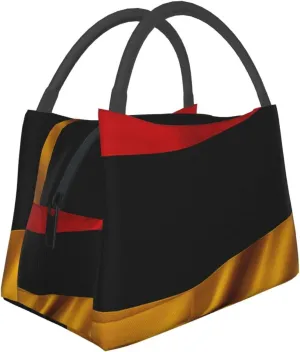 Insulated Lunch Bag Germany flag Lunch Box for Women Men Reusable Leakproof Lunch Cooler Tote Bag for Picnic Work