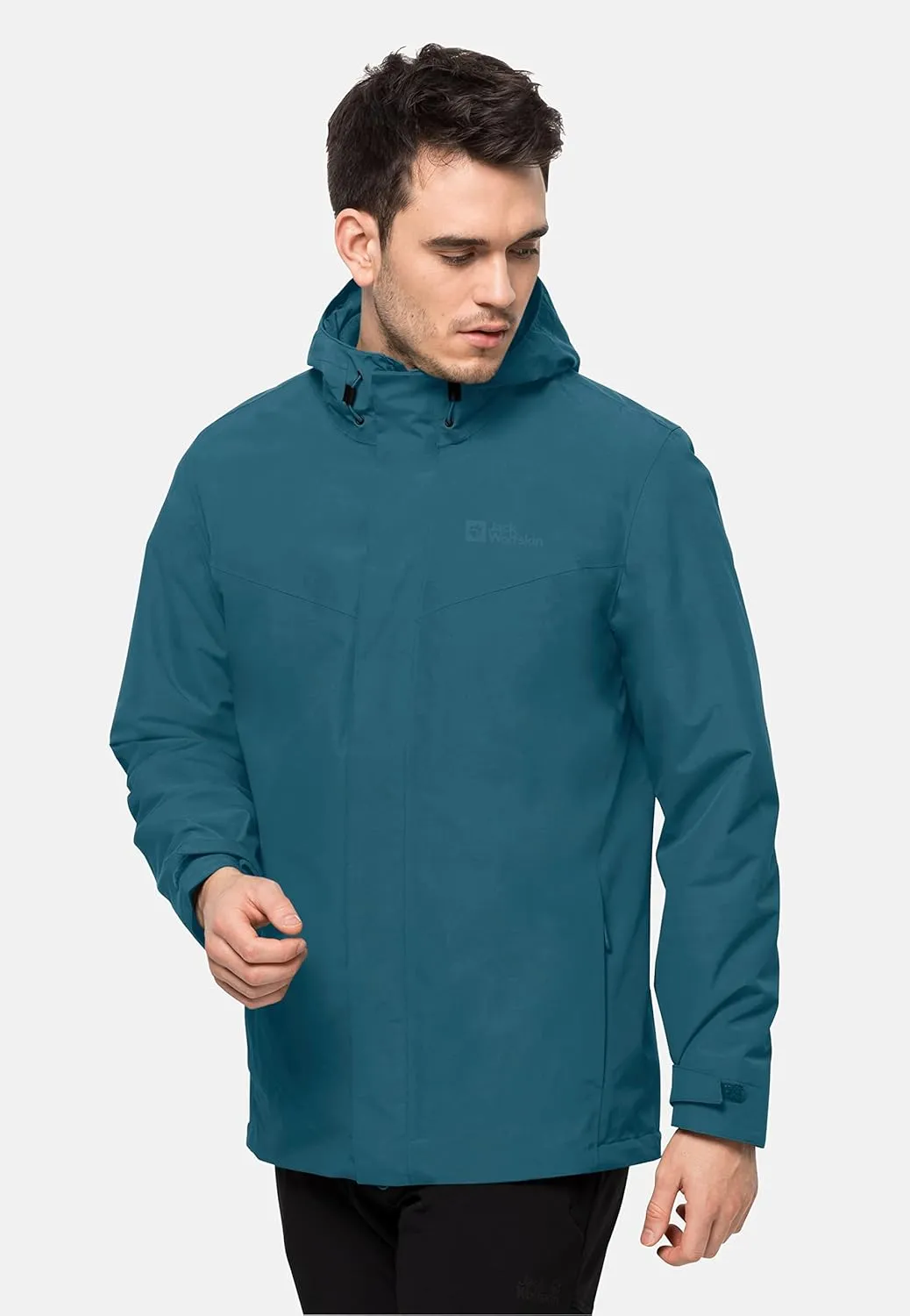 Jack Wolfskin Men's Altenberg 3 In 1 Jacket, Blue Coral