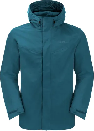 Jack Wolfskin Men's Altenberg 3 In 1 Jacket, Blue Coral