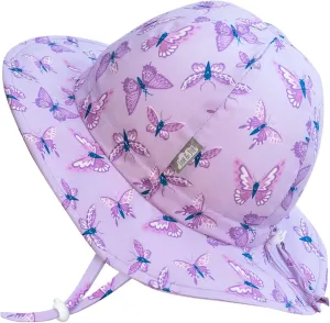 JAN & JUL Adjustable Cotton Floppy Sun Hat with 50  UPF Protection for Girls