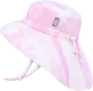 JAN & JUL Girls' Grow-with-Me Cotton Adventure Sun Hat with Large Brim