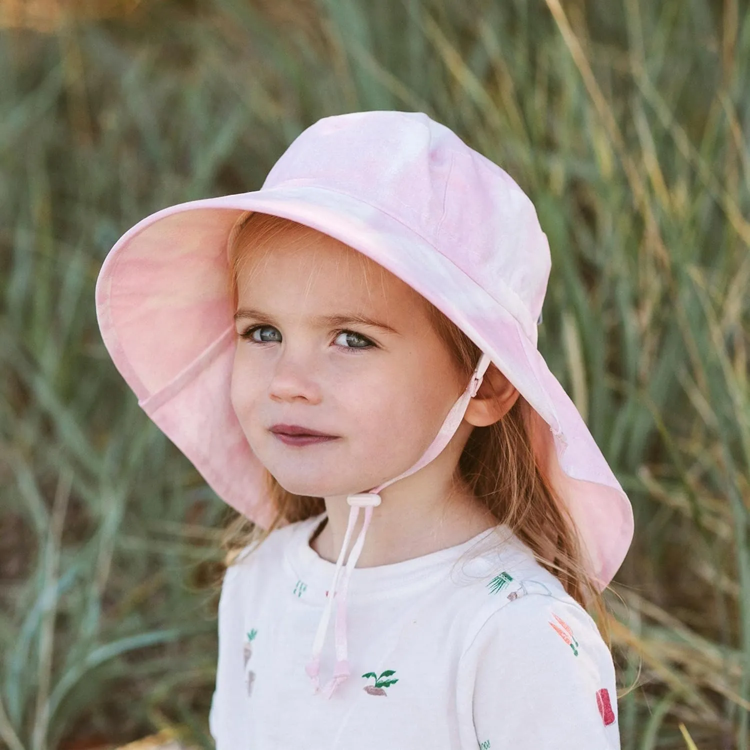 JAN & JUL Girls' Grow-with-Me Cotton Adventure Sun Hat with Large Brim