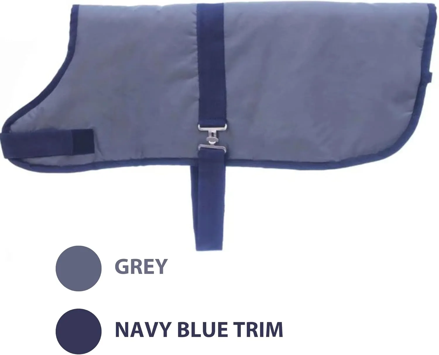 Jeffers Livestock Insulated Calf Blanket, Grey Navy, 1 Pack - 600Denier, 350G Polyfill, Winter Warm Clothes for Calf, Water Proof, Windproof Warming Blanket, Jacket, Coat - Thickened Belly Protection