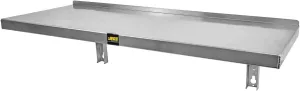 JEGS Folding Work Table | 100 LBS Capacity | Lightweight Aluminum | Dimensions 45.5” Long x 18.5” Wide | Perfect for Trailer, Shop, or Garage