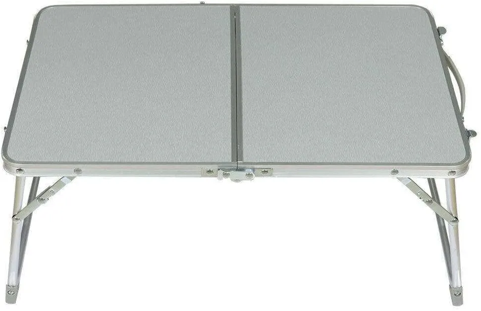 JHUSPortable Foldable Laptop Table Bed Desk Folds in Half with Inner Storage Space