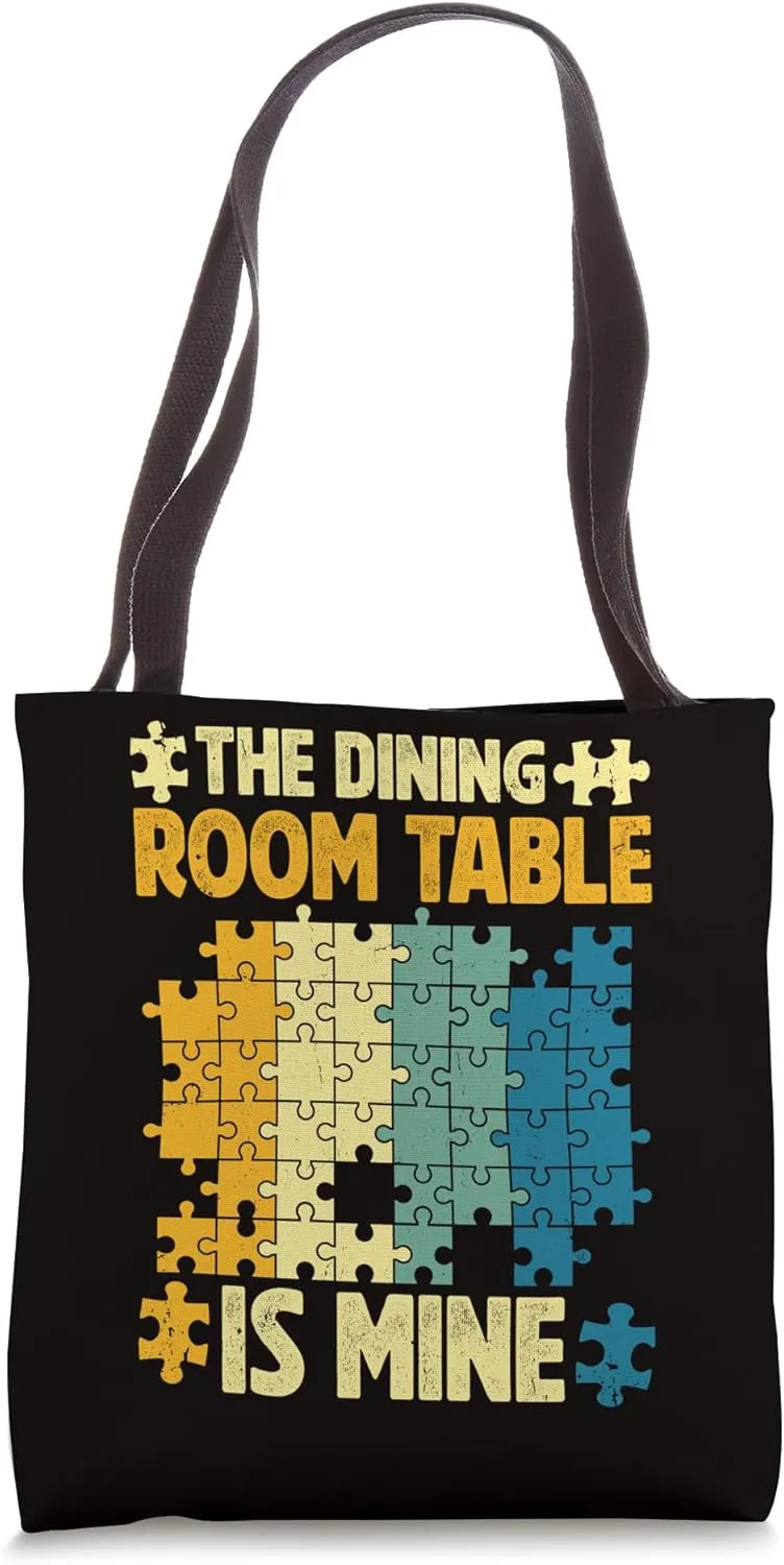 Jigsaw Puzzle - The Dining Room Table Is Mine Tote Bag