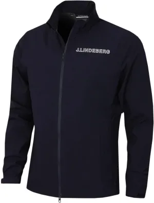 J.Lindeberg Men's Bridge Padded Waterproof Golf Rain Jacket - JL Navy - M