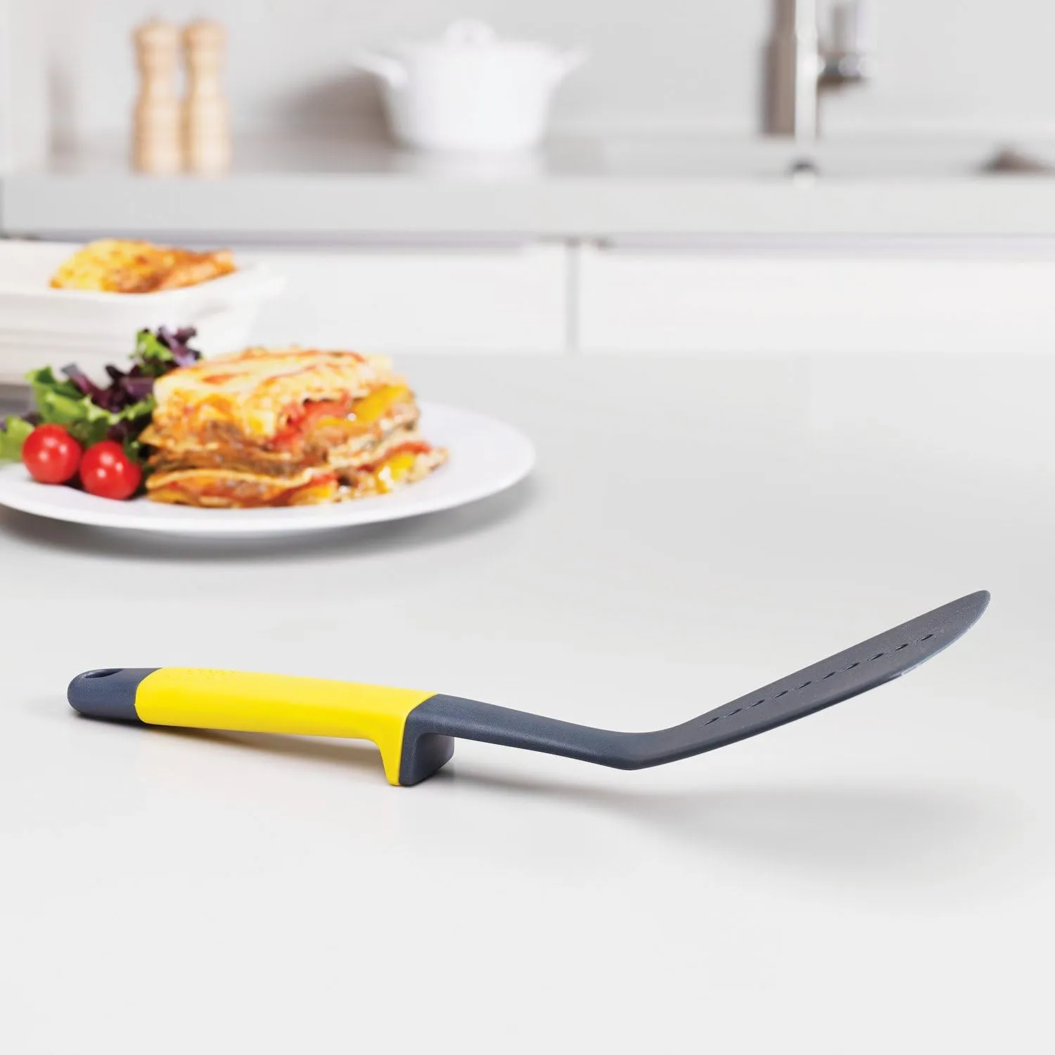 Joseph Joseph Carousel Nylon Kitchen Utensil Tool and Gadget Set with Rotating Storage Stand, 6-Piece Non Stick Tools with Ergonomic Handles, Multicolor